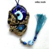 Turkish Evil Eye, Protective Talisman Pendant, Good Luck Necklace Charm, Protection Amulet Witch Jewelry