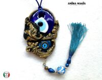 Turkish Evil Eye, Protective Talisman Pendant, Good Luck Necklace Charm, Protection Amulet Witch Jewelry