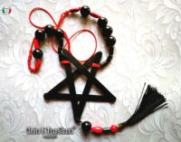 Inverted Pentagram Star, Satan Symbol Sigil of Lucifer, Satanic Pendant Magic Talisman, Dark Witch Amulet