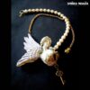 Guardian Angel, Cherubim Pendant Winged Angel Wings, Jewel Magic Talisman Archangel Charm, Cherub Amulet Greek Statue