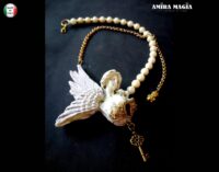 Guardian Angel, Cherubim Pendant Winged Angel Wings, Jewel Magic Talisman Archangel Charm, Cherub Amulet Greek Statue