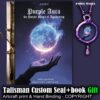 Purple Aura Magic Book, Forbidden Knowledge Grimoire, Practical Manual Energy Sacred Ritual, Spirituality Meditation Guide