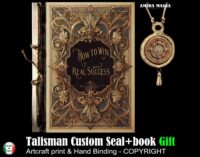 Antique Book, Magic Grimoire Manuscript, Hidden Secrets Life Gateway Success Money, Secret Societies Forbidden Knowledge