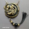 Kama Sutra Good Luck Pendant, Kamasutra Positions Artwork Lovers, Love Attraction Magic Powers Talisman