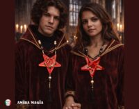 Inverted Pentagram Star, All Seeing Eye Amulet, Devil Talisman Five Fingers Pendant, Satanic Symbol