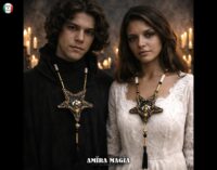 Inverted Pentagram Star, Dark Bee Pendant Satanic Symbol, Magic Talisman Esoteric Amulet Black Pentacle