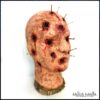 Voodoo Doll, Magic Altar Decor, Ritual Head with Pins, Haunted Creepy Oddities Witchcraft Supplies