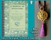 Antique Book, Magic Occultism Esoteric Witchcraft, Occult Grimoire Secret Societies, Lucifer Magick Esotericism Manual