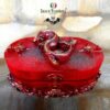 Wood Box, Red Dragon Rouge Oriental, Magic Witchcraft Wooden Organizer, Witch Wizard Pagan Altar