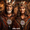Spiritual Shaman Drum Necklace - Amulet Pendant of Insight, Talisman Shamanic Traditions Dreamcatcher Aragonite Raw Stones