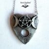 Ouija Board, Pentagram Star Triple Moon Necklace, Magic Powers Amulet, Witchcraft Pendant Occult Jewelry