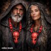 Spirit Vessel Protection, Crow Skull Spiritual Necklace Raven Talisman, Shaman Witch Jewelry Amulet Pendant