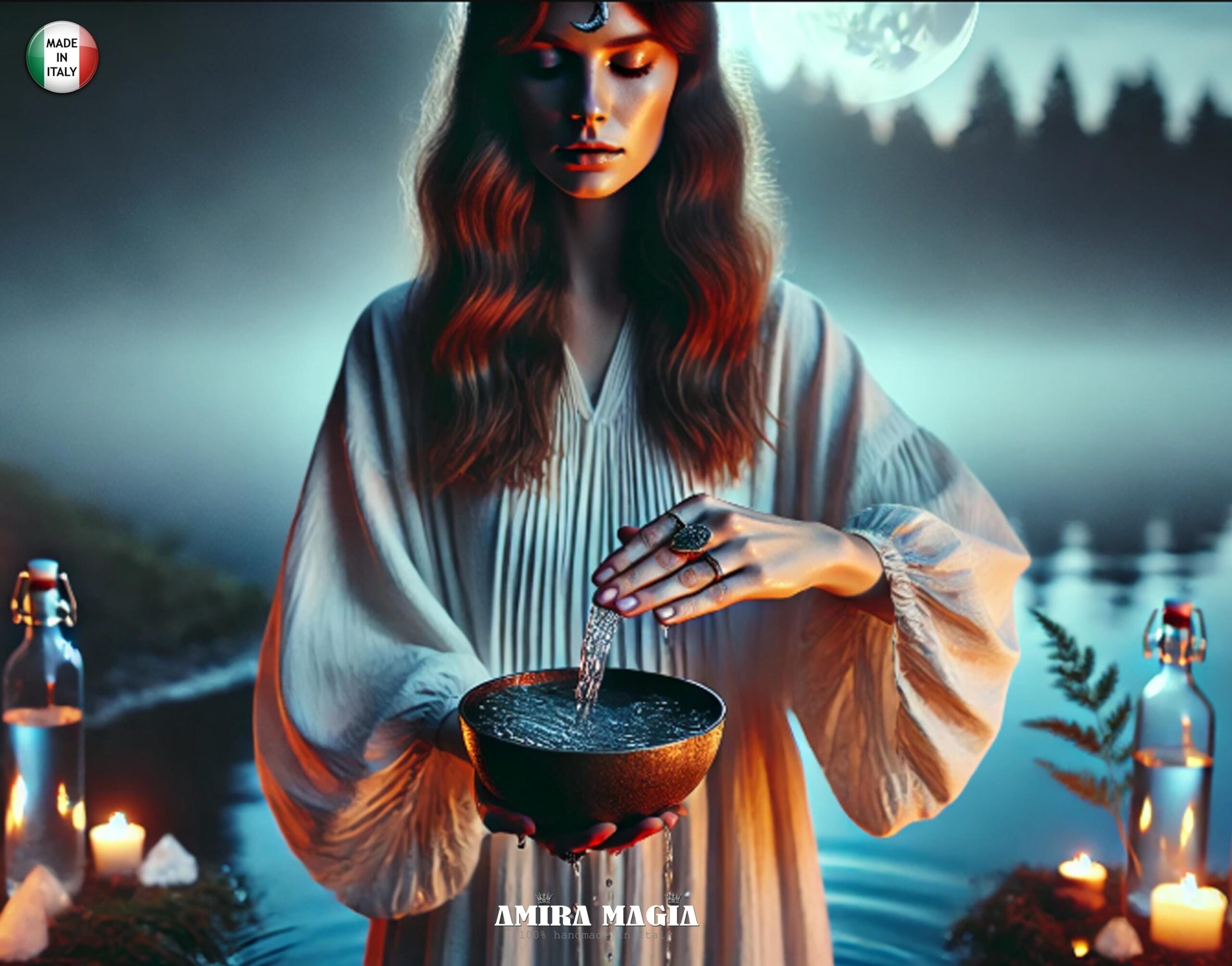 Full Moon Ritual, House Blessing Water Purification Home Purifier, Negative Energy Removal, Spiritual Cleaning Protection