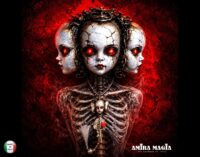 Voodoo Doll, Dark Magic Talisman Cursed Haunted Witchcraft, Pendant Witch Jewelry Skull Skeleton Amulet
