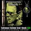 Victor Frankenstein Grimoire Book, Occult History Magick, The Alchemist Create Life Forever, Horror Gothic Literature