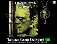 Victor Frankenstein Grimoire Book, Occult History Magick, The Alchemist Create Life Forever, Horror Gothic Literature