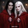 Dracula Talisman Bat Vampire, Gothic Amulet Transylvania Pendant Magic Artcraft, Count Vlad Tepes Castle