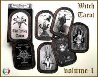 Witch Tarot Cards Deck, Major Arcana, Divination Oracle Wicca Occult Pagan Tolls, Gothic Witchcraft Clairvoyant Medium