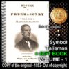 Antique Book Freemasonry, Occult Magic Esoteric Occultism, Witchcraft Grimoire Masonry Secret Societies Rarity Men Gift