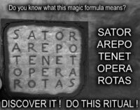 Sator Arepo Tenet Opera Rotas, Magic Square Home Protection Symbol, Protective House Blessing Secret Societies Sigil