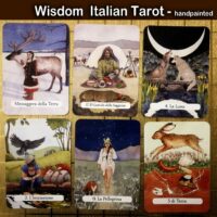 art tarot cards deck handmade painted set major minor arcana limited edition collectible curiosity cartomancy reading vintage antique oracle