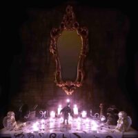 Ouija Board, Hocus Pocus Pagan Wheel Divination, Talking Table Planchette Witches Magic Altar Clairvoyance