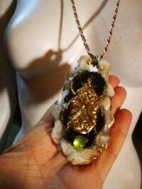 Scarab Necklace - Mexican Magic Lucky Goliath Beetle Talisman ~ Attract Money, Build Wealth Abundance & Prosperity