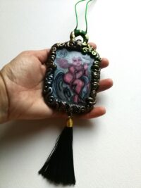 Volac Demon, Angel Talisman Dragon Amulet Pendant, Goth Jewel Magic Seal Sigil, Lemegeton Goetia Lesser Key of Solomon
