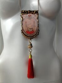 Frog and Toad Amulet, Witch Skull Talisman Occult Jewelry, Saint Graal Crown Witchcraft Magic