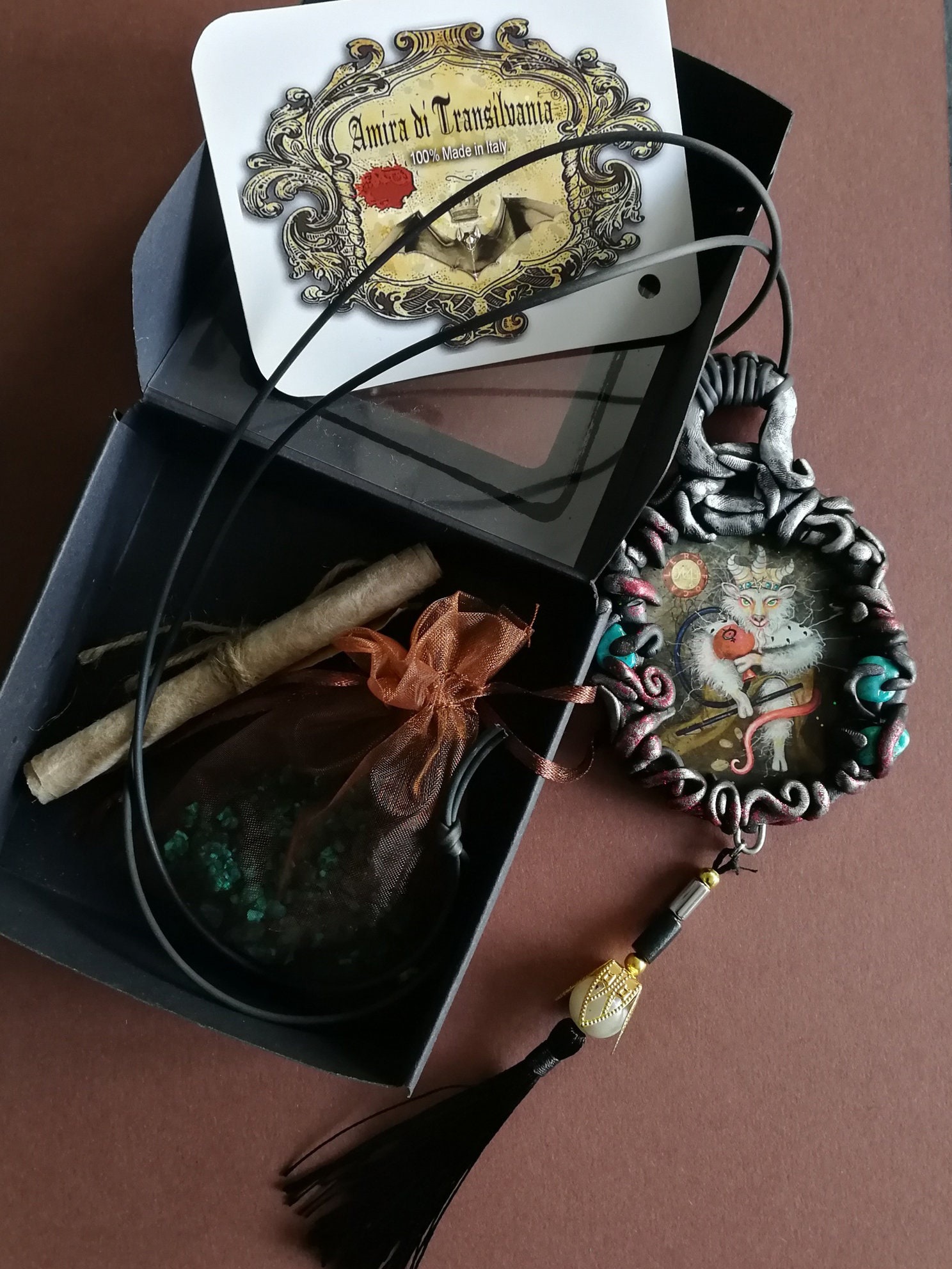 Focalor Demon, Protective Talisman Amulet Evil Eye, Magic Power Goth Jewel, Witchcraft Lemegeton Goetia Goat