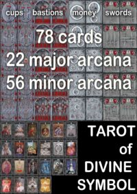 Tarot Cards Deck, Divinatory Oracle Cards, 56 Minor Arcana, Esoteric Reading Psychic, Cartomancy Magic Set Guide Book
