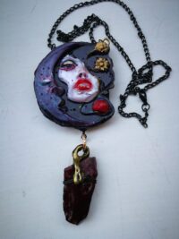 Lilith Necklace, Awakening Witch Talisman, The Dark Queen of Magick Beauty Amulet Psychic Powers
