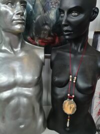 Amber Djinn Spirit Vessel Amulet – Prosperity, Protection & Manifestation Talisman Evil Eye Occult Jewelry Witchcraft
