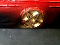 Dybbuk Box, Black Witchcraft Set, Satanic Lucifer, Beginners Magic Ritual, Altar Decor Wooden Chest
