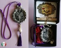 Baphomet Pendant, Magic Talisman Goth Jewel, Satanic Symbol Lucifer Sigil, Inverted Pentagram Star Demon