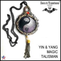 Yin and Yang Buddhist Tibetan, Quan Kuan Guan Kwan Yin Oriental Talisman, Lao Tzu Jewelry, Prayer Amulet Yoga Symbol