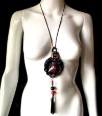 Doctor Plague, Venetian Mask Pendant Face Hat, Protective Amulet Steampunk, Protection Talisman Venezia Symbol