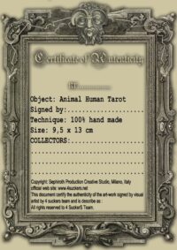 Animal Human Tarot Cards Deck, Rare Oracle Limited Edition, Spirits Guide Divination Cards, Vintage Antique Cartomancy