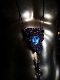 Agrat Bat Mahlat Goddess, Gothic Divinity Jewelry Kabbalah Magic, Esoteric Talisman Witchcraft Pendant Deity Witch