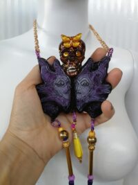 Gateway to Lilith - The Consecrated Butterfly Skull Rising Amulet, Practical Magic Moth Occult Jewelry