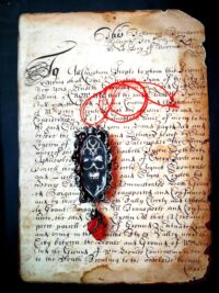 Elohim Talisman YHWH Yahweh Pendant, Powerful & Success Occult Jewelry Magic Symbol, Gothic Skull Amulet