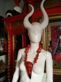 Spirit Vessel Protection, Crow Skull Spiritual Necklace Raven Talisman, Shaman Witch Jewelry Amulet Pendant