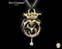 Dragon Crown, Satanic Necklace, Satanist Symbol Illuminati All Seeing Eye, Evil Eye Pendant Conspiracy Theory