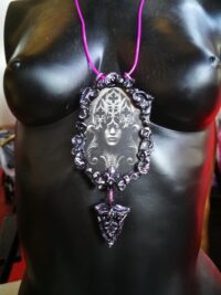 Lilith Goddess, Magic Ritual Spell Amulet, Dark Gothic Cathedral Talisman, Magical Pendant Esoteric Jewelry