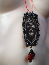 Elohim Talisman YHWH Yahweh Pendant, Powerful & Success Occult Jewelry Magic Symbol, Gothic Skull Amulet