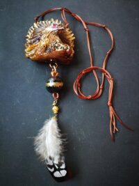 Witch Familiar Amulet, Ancient Spirit Companion Royal Eagle Blessing Spell, Occult Jewelry Talisman Pendant