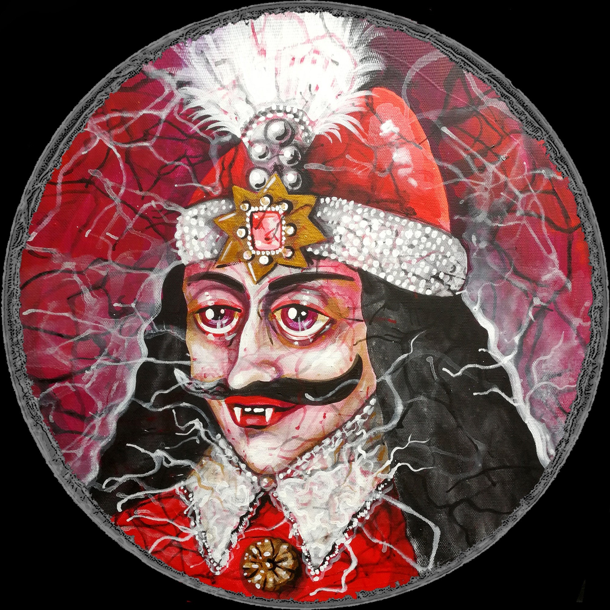 Dracula Talisman Bat Vampire, Gothic Amulet Transylvania Pendant Magic Artcraft, Count Vlad Tepes Castle