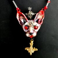 Egyptian God, Bastet Cat Goddess Deity, Sphynx Magic Talisman, Ancien Egypt Sphinx Sekhmet Amulet