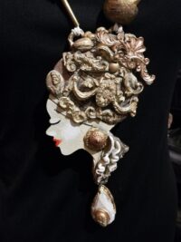 African Necklace Pendant, Voodoo Witch Spiritual Amulet, Dark Magic Cursed Talisman Haunted Witchcraft Jewelry