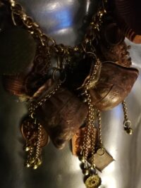 Antique Jewelry, Vintage Ethnic Tribale Witch Necklace, Celtic Boho Shamanic Pendant, Magic Sacred Amulet